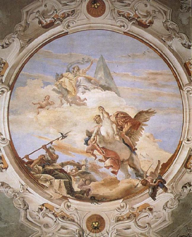 Giovanni Battista Tiepolo A Genius on Pegasus Banishing Time China oil painting art